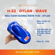 HYPER motorbike paint blue Wave Thai 2020 (Code: H-32) - 1Lit