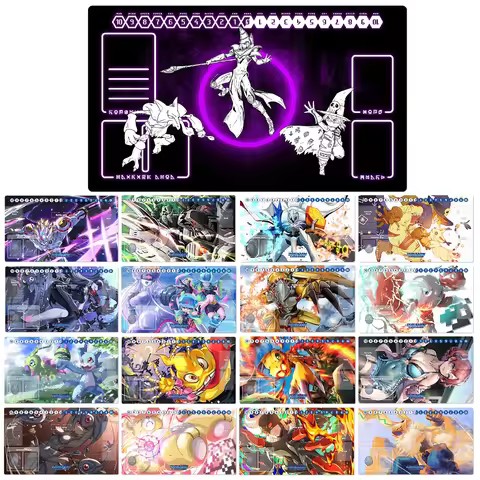 Digimon Playmat Lady Devimon War Greymon Siriusmon Numemon Veemon DTCG TCG CCG Trading Card Game Mat