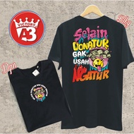 S-5XL Readystock Kaos Selain Donatur gak usah ngatur/C0C0K PRI4 & WANIT4  T Shirt Men & Women Cotton