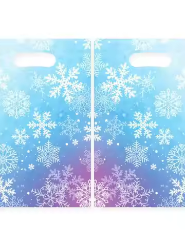 30pcs 16.5x25cm Small Christmas Snowflake Plastic Gift Bag for Birthday Wedding Party Gift Packaging