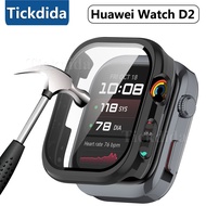 Tempered Glass+Case for Huawei Watch D2 Screen Protector Frame Bumper Cover for Huawei Watch D2 Case