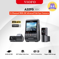 VIOFO A329S 3CH Dash Cam with Fisheye Cabin Camera