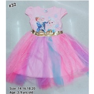 NobleKids / Frozen Rainbow Dress for Kids w/accessories