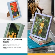 FRAMED Isabella Colored Photo Frame 5R/8R Picture Frame Table Frame (Y2243)