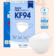 DOCTOR P&B KF94 韓國製四層防疫成人KF94口罩 (非獨立包裝) 100個