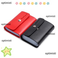 OPTIMISTI Card Holder Bag Credit ID Card Organizer Cardholder Wallet Simple Leather Wallet Pocket Cr