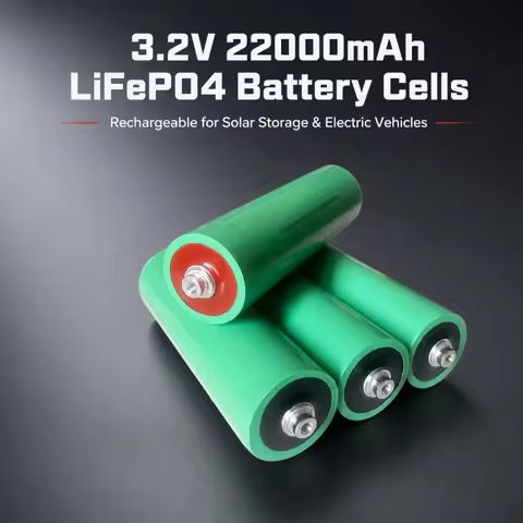 46160 Cylindrical LiFePO4 Battery Cell 22000mAh Rechargeable Lithium Iron Phosphate Battery for Sola