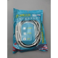 Silver Dragon Shower Hose 304 Stainless Steel Stretch Hose Double Buckle Hose 1.5m Handheld Shower H
