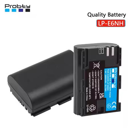 Fully Decoded 2800mAh LP-E6NH LPE6NH Battery for Canon LP-E6 5D mark III 7D M II EOS R5 R6 5DS, 5DS 