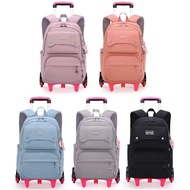 44cm - 6 Wheels Trolley Bag Primary School Bag Trolley Wheeled School Bag Primary and Secondary Scho