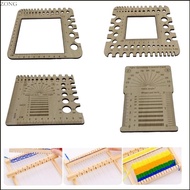 Zone Wood Knitting Gauge Ruler Knitting Needle Gauge Square Knitting Tool for Yarns Measuring Croche