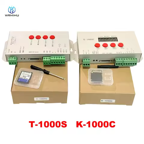 K-1000C (T-1000S Updated) controller K1000C WS2812B,WS2811,APA102,T1000S WS2813 LED 2048 Pixels Prog