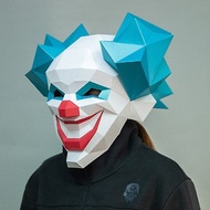 DIY手作3D紙模型 禮物 頭套 面具系列 - 小丑面具