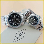๑ ♣ ♨ Fossil Fashion Watch men women couple watch waterproof accessories style Stainless steel watc