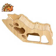 Washable Hamster Hidden Wooden Hamster House Small Pet Castle with Rock Climb Ladder Dwarf Mouse Pet