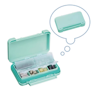 FANCL - FANCL 防潮密封便攜藥盒 (輕巧多格) 綠色 [平行進口] 4660