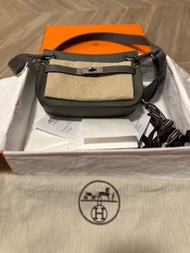 Hermes Jypsiere Mini Gris Meyer 積雨雲灰 Kelly Messenger