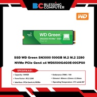 SSD WD Green SN3000 500GB M.2 M.2 2280 NVMe PCIe Gen4 x4 WDS500G4G0E-00CPS0