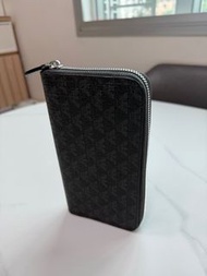 GIORGIO ARMANI經典logo長拉鍊錢包