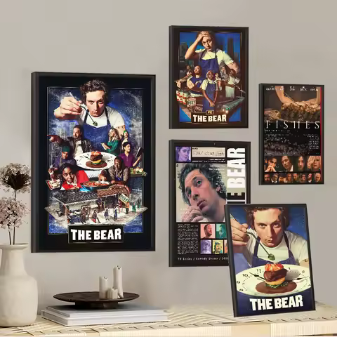 The Bear Show Self-adhesive Art Poster Retro Kraft Paper Sticker DIY Room Bar Cafe Stickers Wall Pai