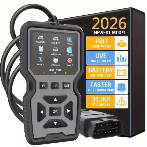 Advanced OBD2 Scanning Diagnostic Tool | Professional Engine Code Reader And Reset | Real-Time Data 