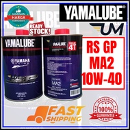 YAMALUBE RS4GP MOTOR ENGINE OIL 10W-40 4T MA2 FULLY SYNTHETIC 100% YAMAHA FILTER 1WD-E3440-10 R3 R25