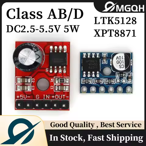 XPT8871 Amplifier Board 5W Class D Digital Amplifier Board Mono Audio Module Low Distortion VS88715V