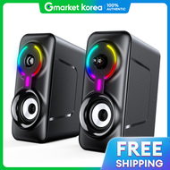 ลำโพง Boss Wiz แบบมีสาย 2 ช่อง BOS-GS350U พร้อมไฟ RGB LED