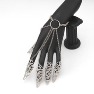 Gelang Cincin Kuku Rantai Tari Tarian Kuku Pengantin Adat Kuku Emas Dengan Rantai Sambung India Pern