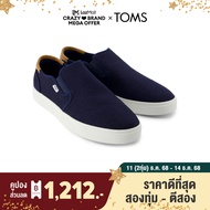 TOMS รองเท้าลำลองผู้ชาย สลิปออน รุ่น Baja 2.0 Navy Legacy Canvas (CE) รองเท้าลิขสิทธิ์แท้