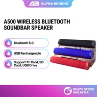 Alpha Borong A500 Wireless Bluetooth Soundbar Speaker HiFi Stereo Effect With USB/AUX/TF