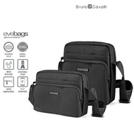 BRUNO CAVALLI Unisex Water Resistant Hidden Zipper Horizontal Vertical Crossbody Sling Bag BN4500910
