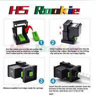Ink Refill Cartridge Clip For HP 60 61 62 63 65 122 121 301 302 664 652 304 802 803 804 805 680 Rubb