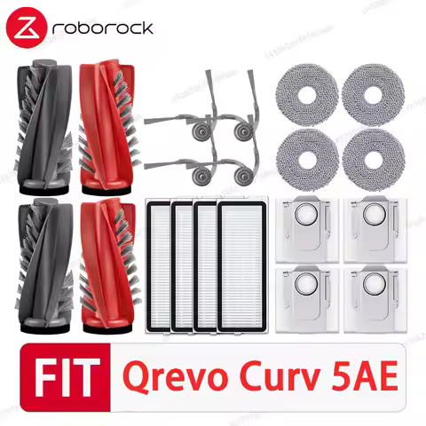 For Roborock Qrevo 5AE Curv / S5X / 5A1 / 5XC / CurvC Vacuum Accessories Main Roller Side Brush HEPA