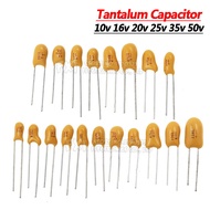 5PCS Tantalum Capacitor 16V 20V 25V 35V 50V 0.1UF 0.22UF 0.33UF 0.47UF 100UF 220UF 1UF 2.2UF 4.7UF 1