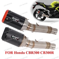 For Honda CBR300 CB300R CB300F CBR300R 12-24 Motorcycle Exhaust Slip On Escape System Middle Pipe CB