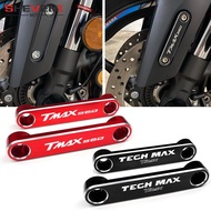 CNC อุปกรณ์เสริมสำหรับ Yamaha T Max Tmax 560 Techmax 2020 Tmax560 TECH MAX ฝาครอบเพลาหน้ารถจักรยานยนต์แผ่นด้านข้างฝาครอบตกแต่ง