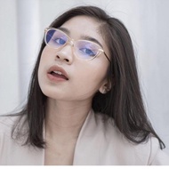 0c7 women's cat eye glasses 9011 Bluecromic lenses