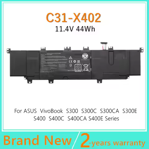 Laptop Battery For Asus VivoBook S400 S400C S400CA-DH51T UH51 S400E S500 S500C S500CA X402 X402C X40