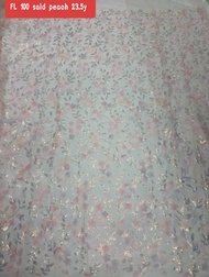 Cairash 3D Flower Lace Fabric Floral Multicolor Lavender Off White Mint Green White Peach For Gown D