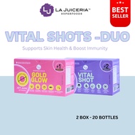 LA JUICERIA Gold Glow & Vital Shot Duo Honey Ginger Turmeric