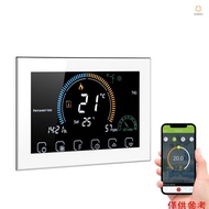 (andoer)95-240V Wi-Fi Smart Programmable Thermostat 5+1+1 Six Periods Voice APP Control Backlight LC
