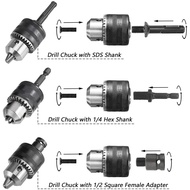 [DIP Store] Exclusive1.5-13mm Drill Chuck 1/2-20 UNF with SDS Plus Adapter and Collet Key Drill Chuc