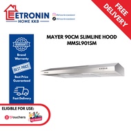 Mayer 90cm Stainless Steel Slimline Hood MMSL901SM