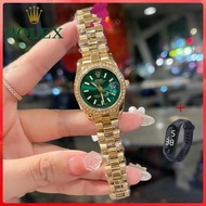 AAA rolex watch for woman Luxury Fashion Diamond Inlaid Calendar Imported Quartz Movement High Quality Stainless Steel Strap Women's Wristwatch 32216
