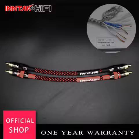 NO1035 2Pcs/Pair CANARE Professional Audio Grade RCA Cable Male RCA to RCA HIFI Audio Cable For Ampl
