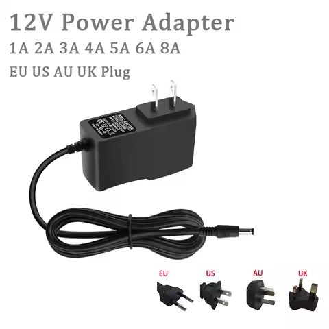 AC 110-240V DC 12V 1A 2A 3A 5A 6A 8A Universal Power Adapter Supply Charger adapter Eu Us Au Uk for 