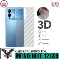 PROMO GREMBON GARSKIN INFINIX NOTE 12 G96 SKIN HANDPHONE CARBON 3D ANTI GORES BELAKANG