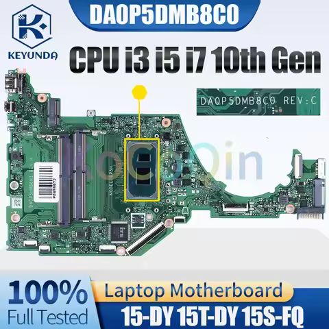 DA0P5DMB8C0 For HP 15-DY 15T-DY 15S-FQ Notebook Mainboard i3 i5 i7 10th Gen L71755-601 L71755-001 L7