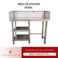 READY STOCK‼️MEJA DAPUR STAINLESS STEEL/ STAINLESS STEEL TABLE/ STAINLESS STEEL WORK TABLE/ KITCHEN 